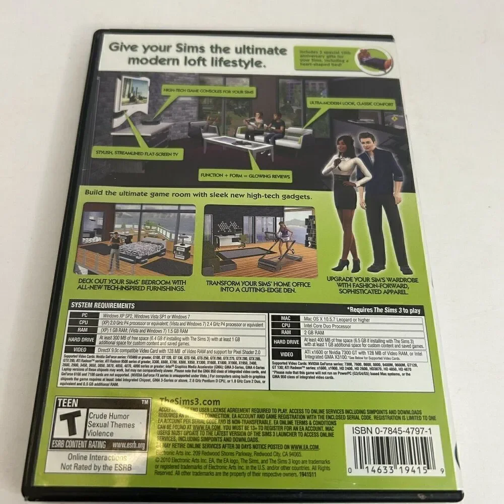 The Sims 3 High End Loft Stuff PC Expansion Pack Complete 2010